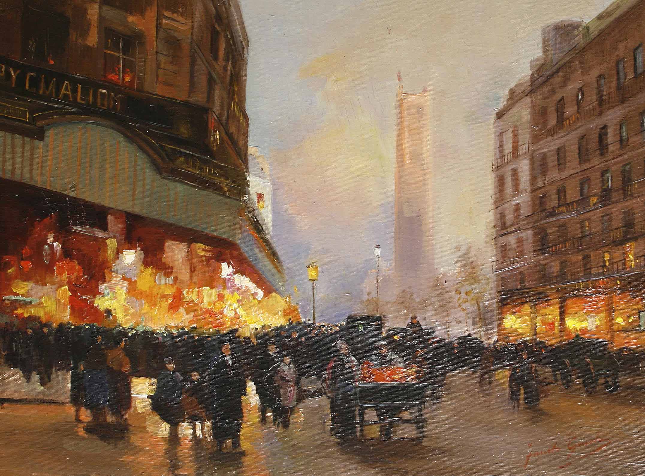 Andrea Di Giusto Street Scene in Paris